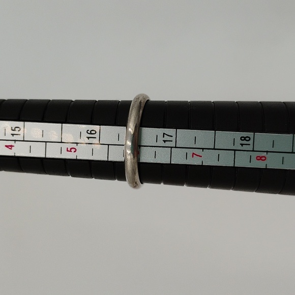 Vintage Navajo Native American Sterling Silver Coral Ring Size 6 - Picture 6 of 6